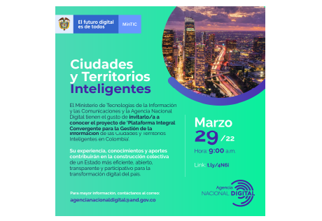 Afiche Ciudades y Territorios Inteligentes Imagen afiche Ciudades y Territorios Inteligentes