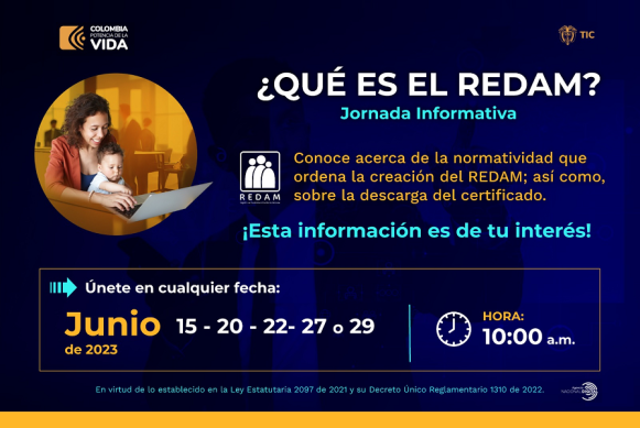 Banner de invitación a jornada informativa ¿Qué es el REDAM? Banner de invitación a jornada informativa ¿Qué es el REDAM?