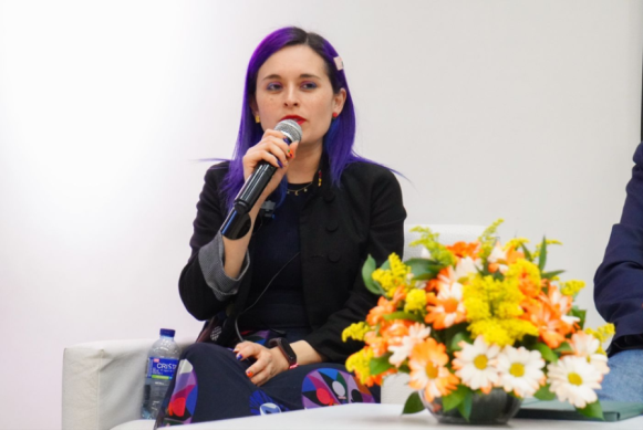 Foto Viceministra de Transformación Digital Sindey Bernal en alocución/Fuente: Cuenta oficial Twitter MinTic. Foto Viceministra de Transformación Digital Sindey Bernal en alocución/Fuente: Cuenta oficial Twitter MinTic.