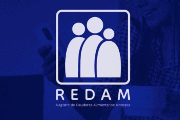 Imagen del logotipo institucional REDAM: Registro Alimentario de Deudores Morosos. Imagen del logotipo institucional REDAM: Registro Alimentario de Deudores Morosos.